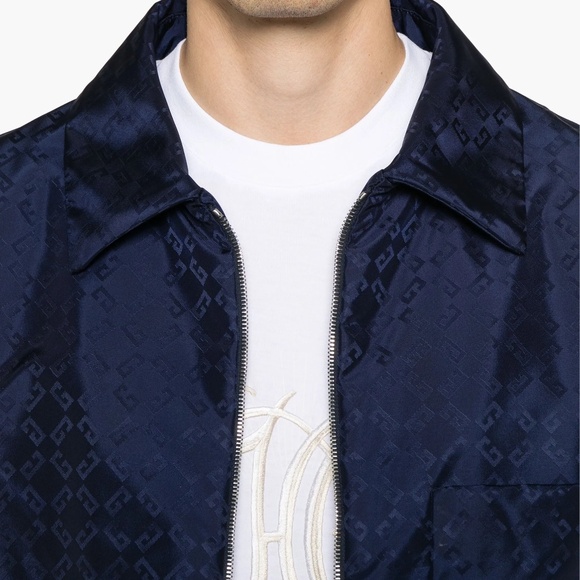 size 52 Givenchy Overshirt Monogram Dark Blue Zipped - Picture 2 of 9